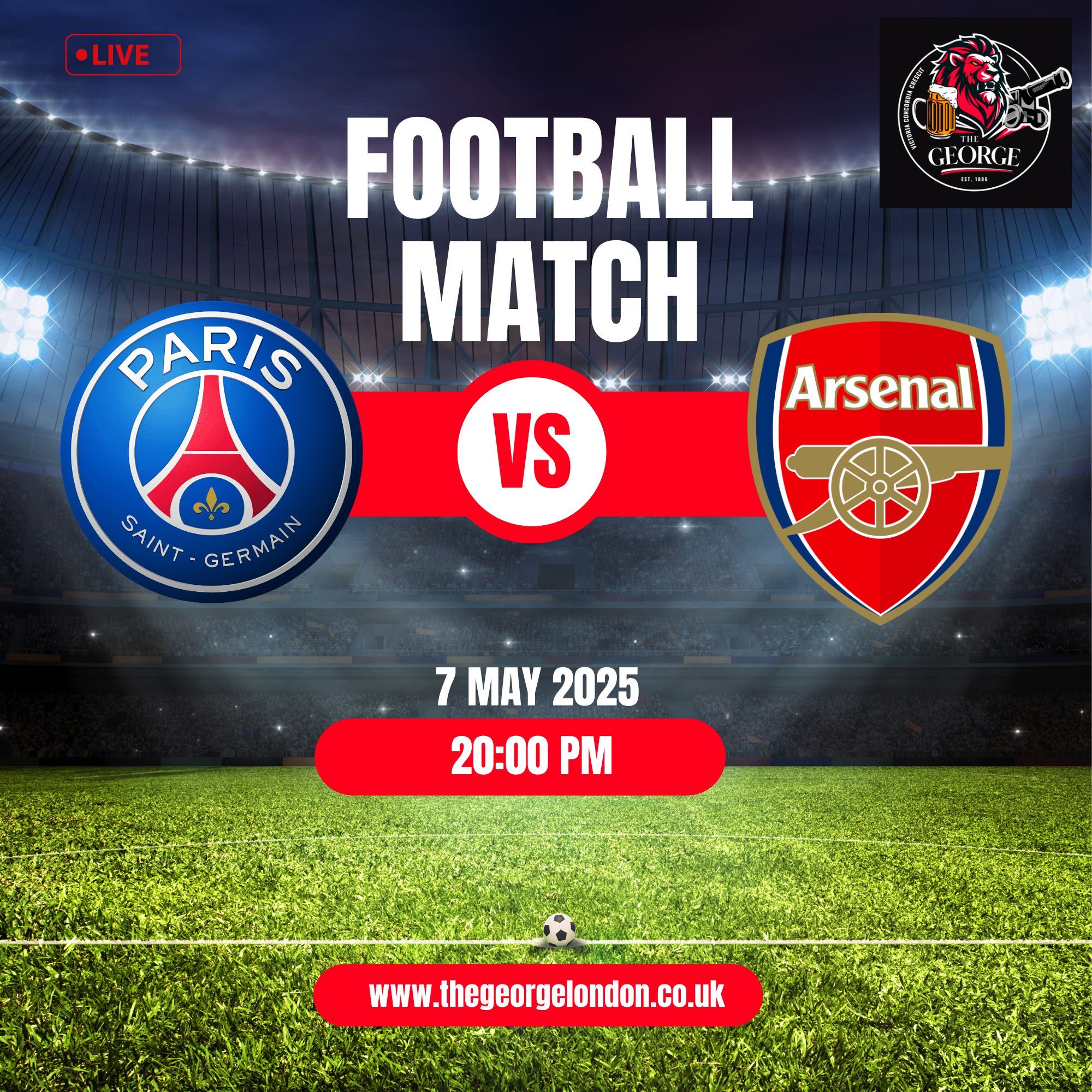 Psg vs Arsenal | Champions League Semi-Final 2025 Leg 2